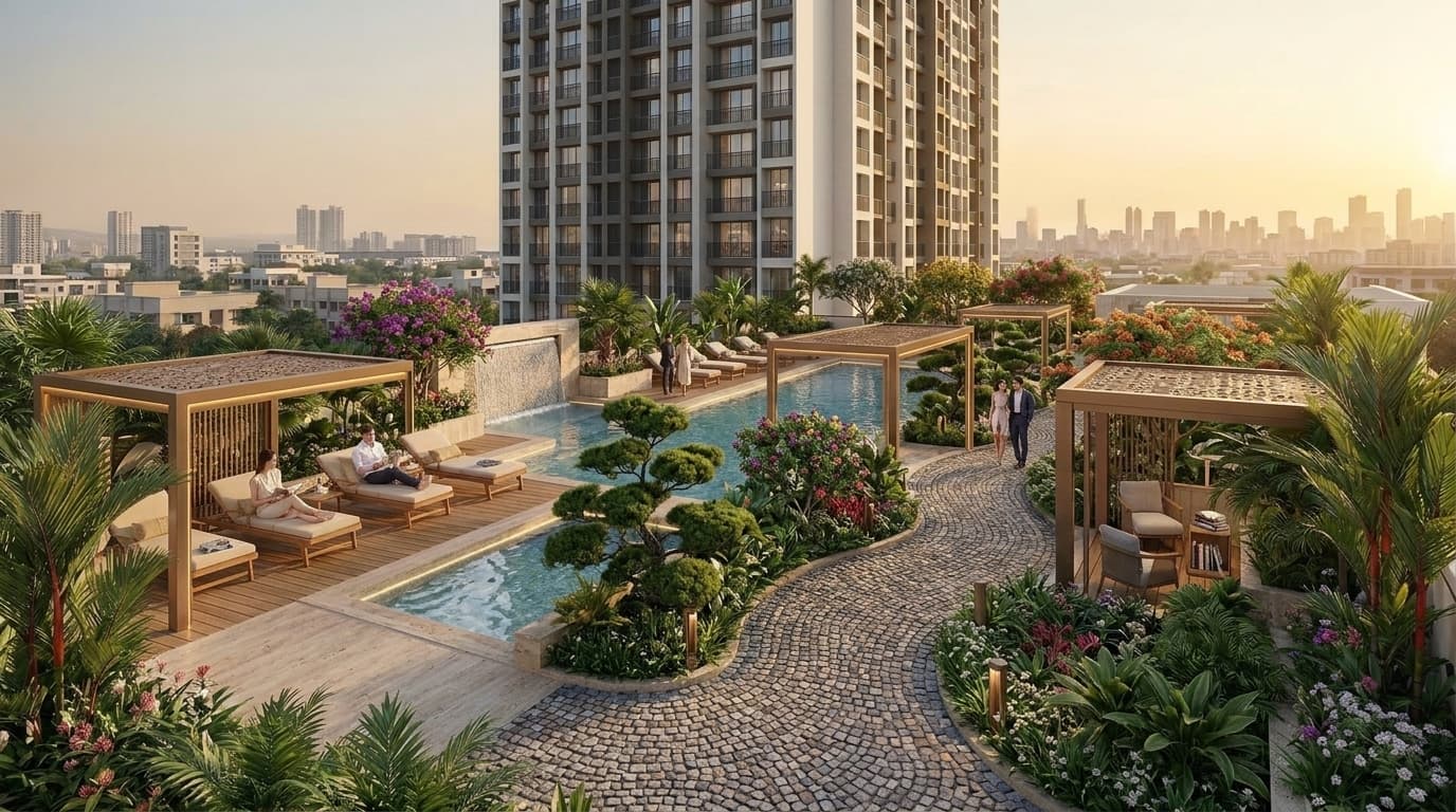 Multipurpose landscaped garden, open gym, party lawn and seating at Sai Garden