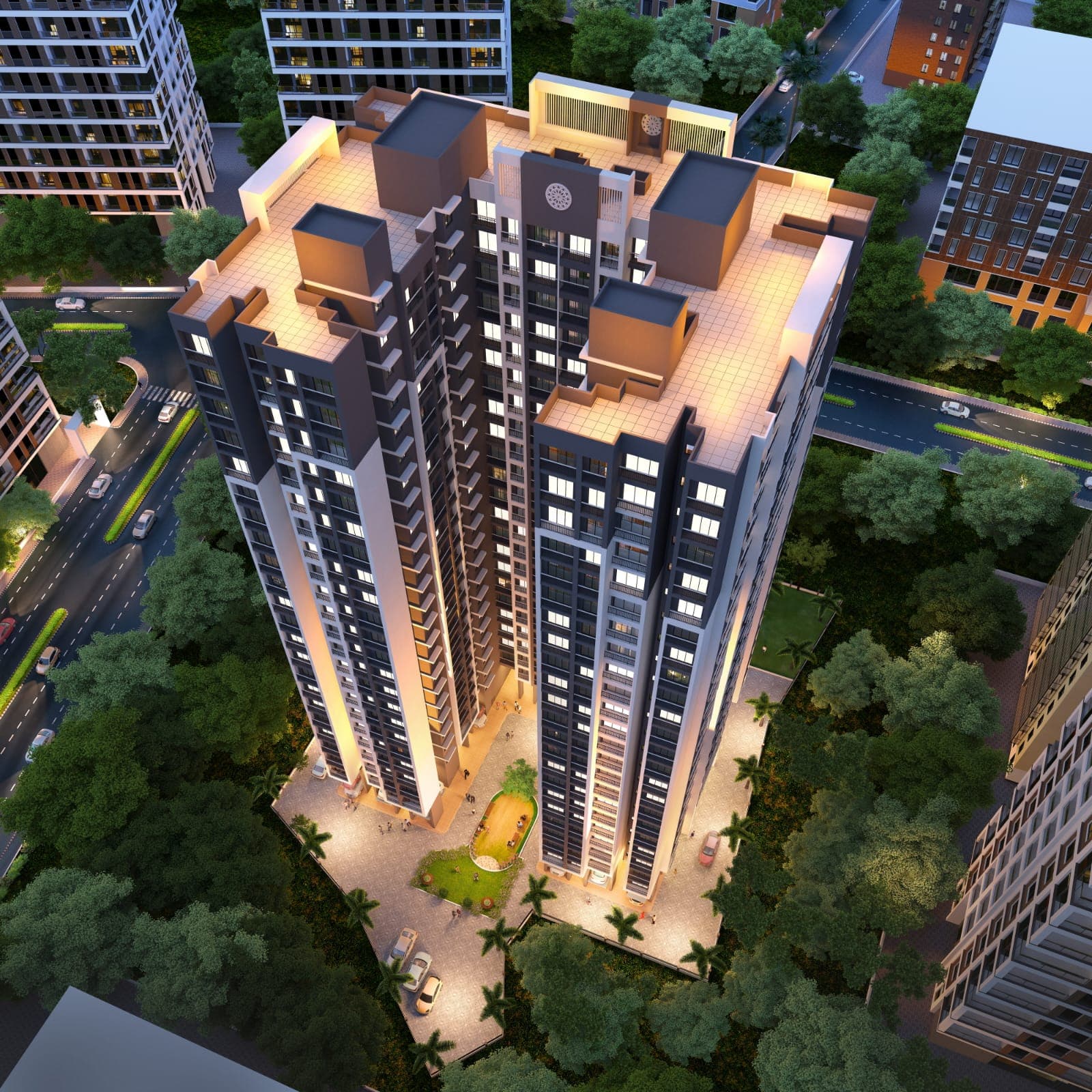 Evening Architectural Illumination